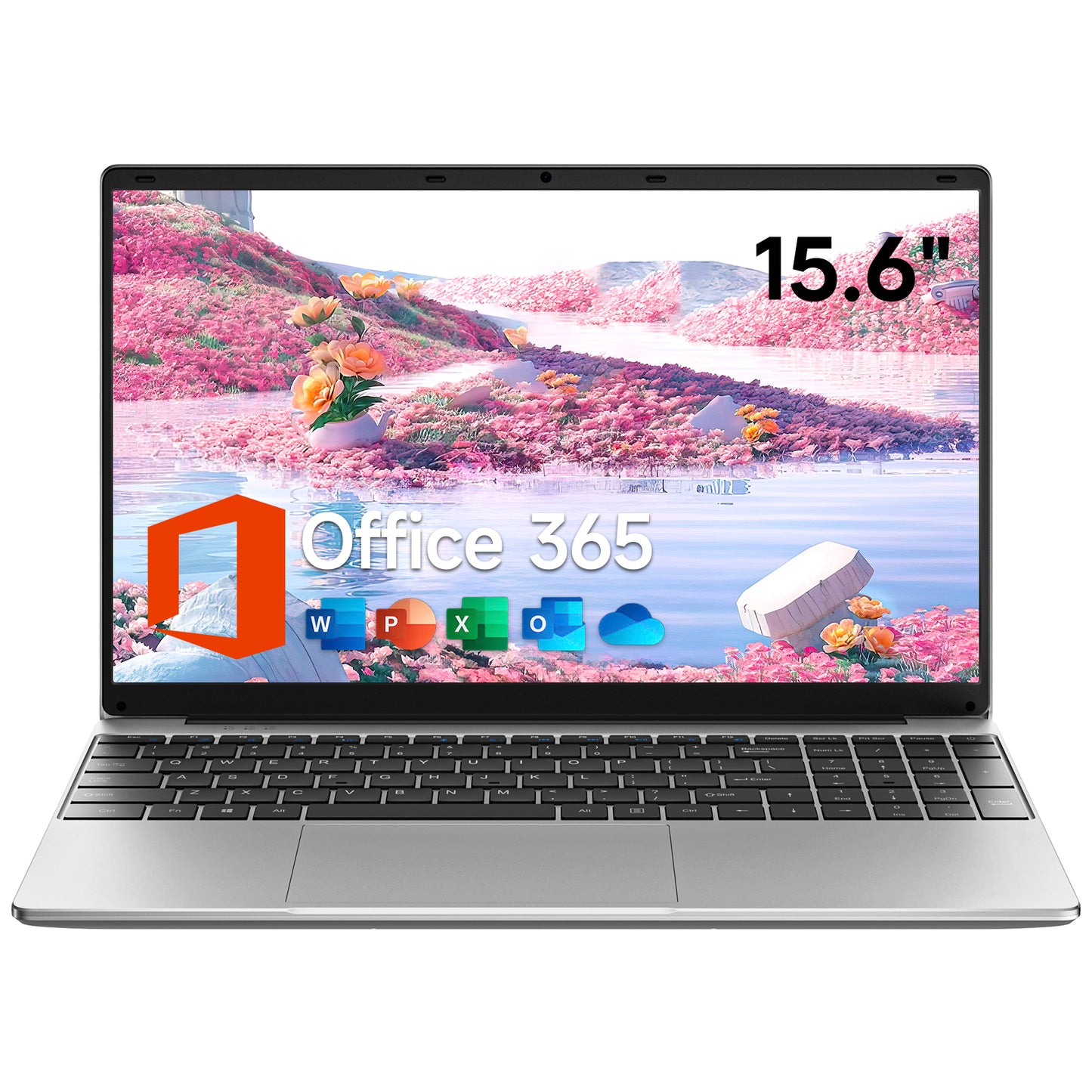 Jumper 15.6" Laptop 4GB DDR4 128GB ROM Computer with Dual Core Celeron 5205U CPU, 1-yr Office Free, 1366x768 HD